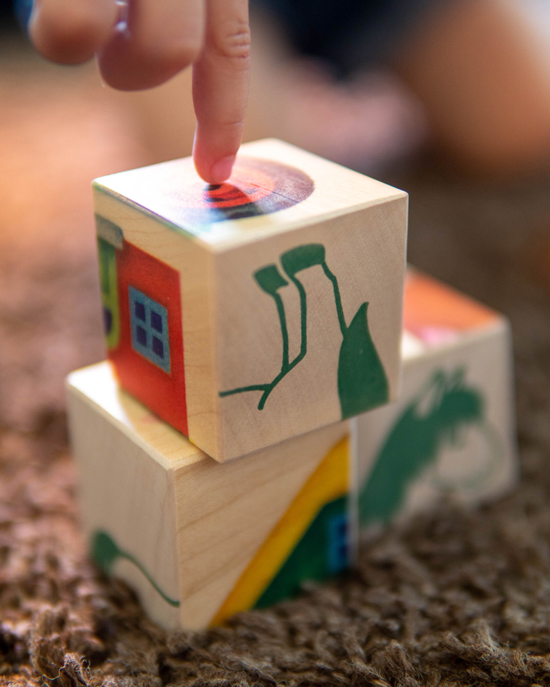 images cubes ferme jouets en bois emotions